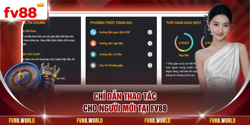 Chỉ dẫn thao tác cho người mới tại FV88